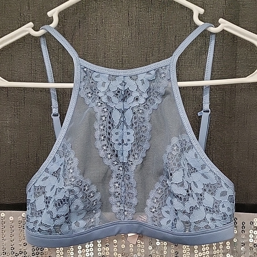 Victoria's Secret Light Blue Lace Bralette